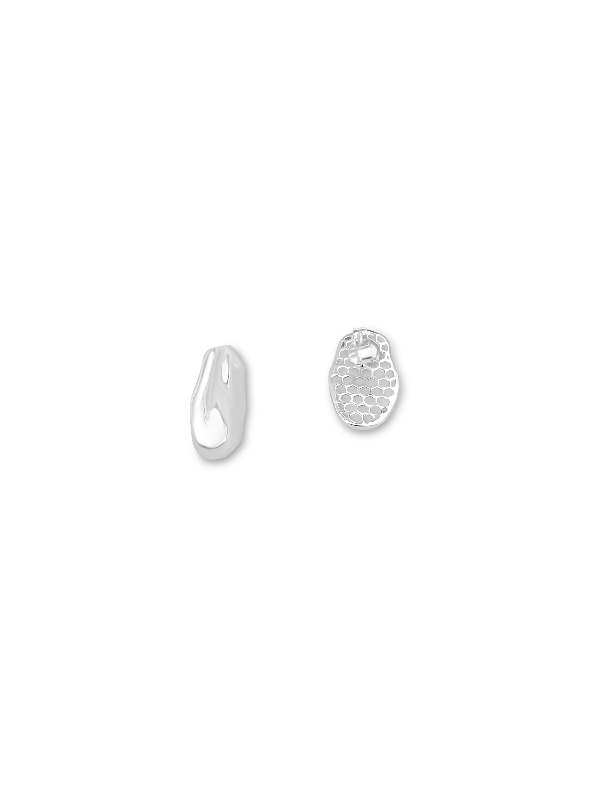 Baroque Pearl Necklace & Silver Stud Earrings Set – Gift Boxed