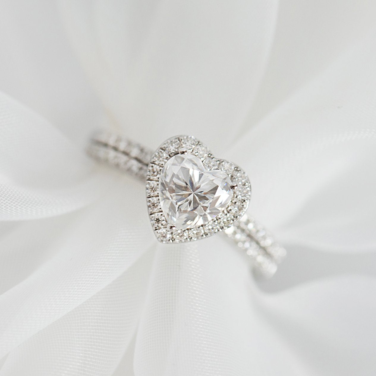 Moissanite Diamond Ring Set