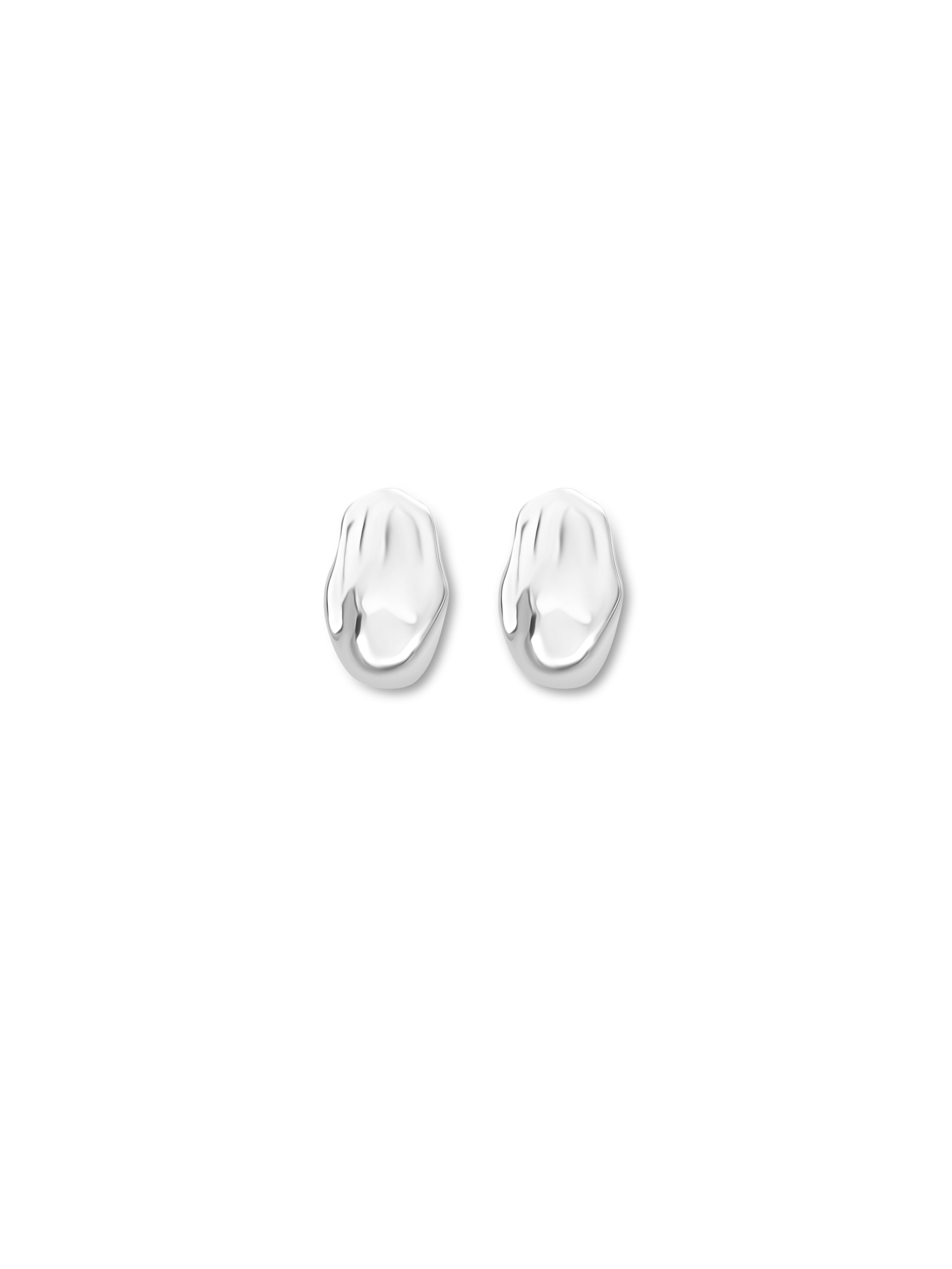 Silver Baroque Necklace & Stud Earrings Set | Chunky Irregular Pearls Gift