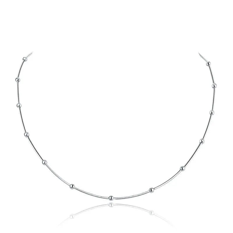 Solid 925 Sterling Silver Chain Necklace Stylish Jewellery limanilondon