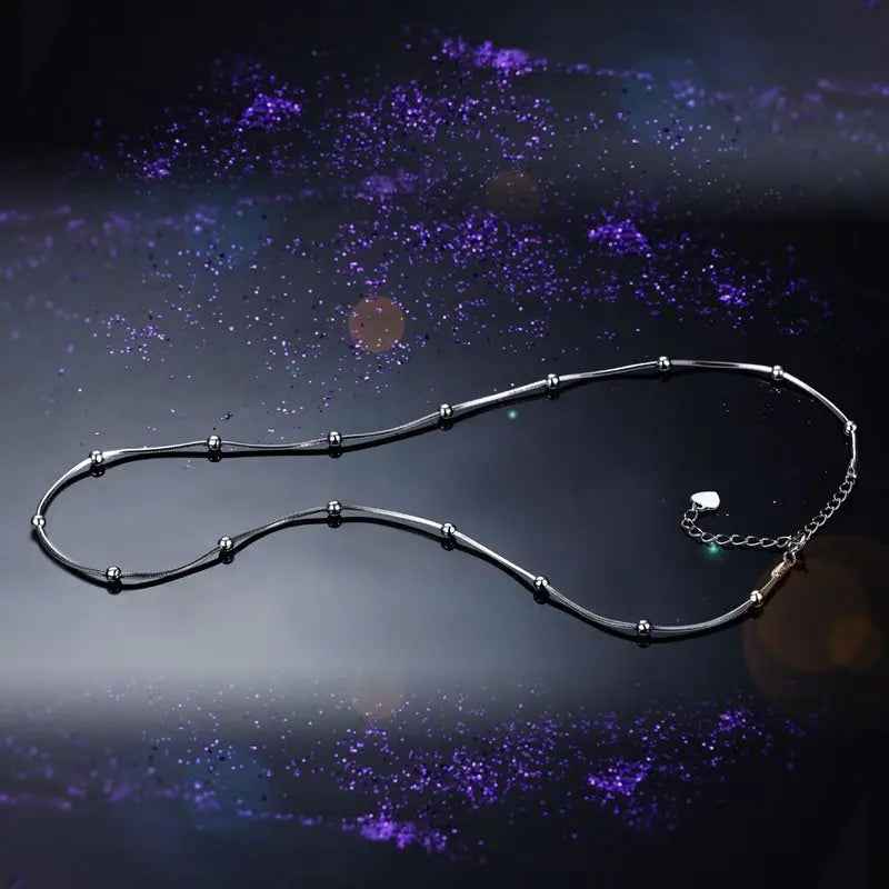 Solid 925 Sterling Silver Chain Necklace Stylish Jewellery