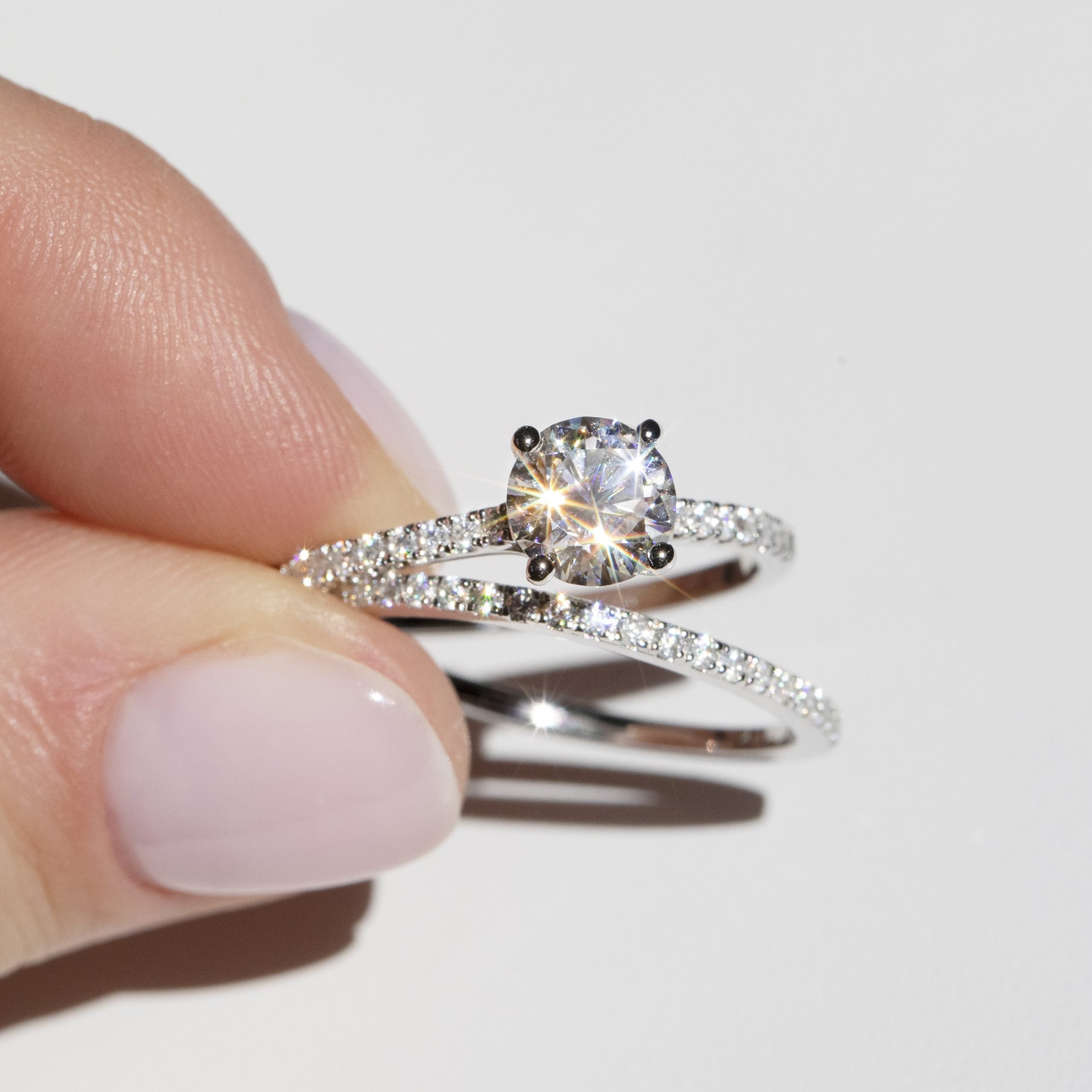 moissanite diamond ring