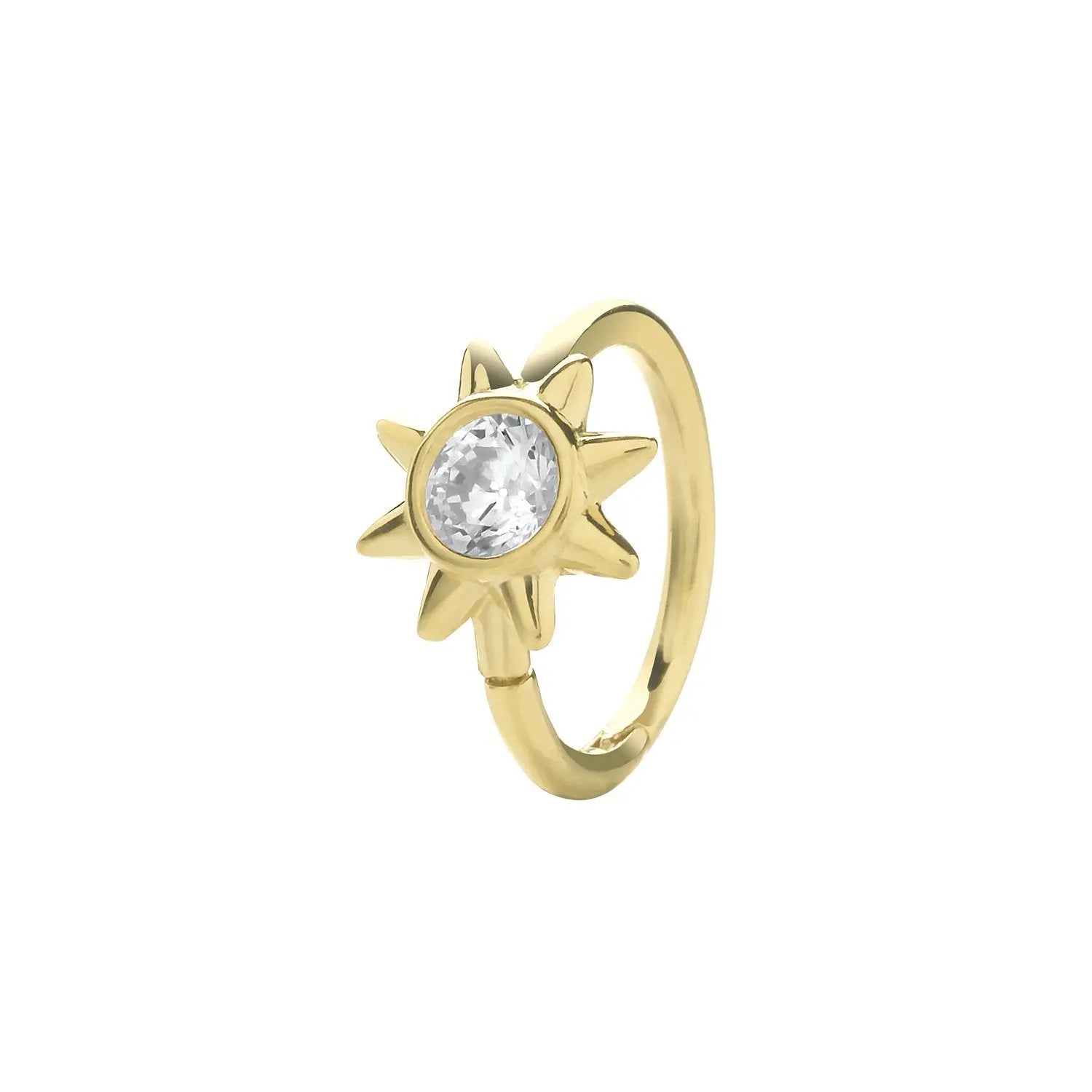 Sun Cartilage Hoop Earring