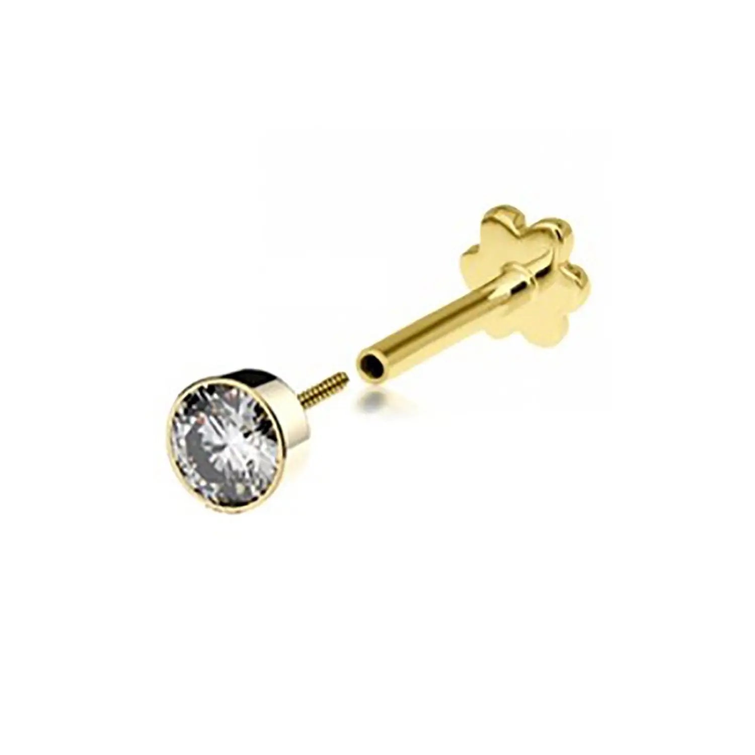 CZ CARTILAGE LABRET