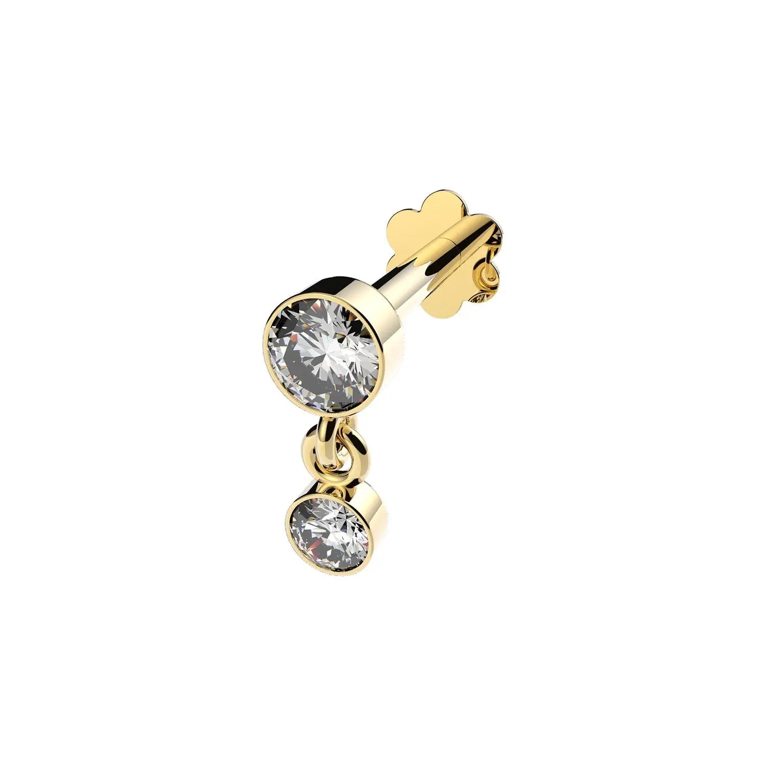 CZ DROP CARTILAGE LABRET