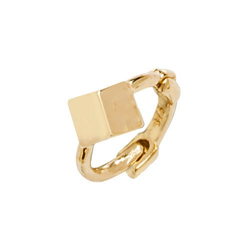 Genuine 9ct Yellow Gold Cube Cartilage Hoop Earring