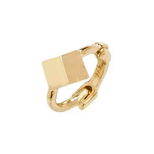 Genuine 9ct Yellow Gold Cube Cartilage Hoop Earring