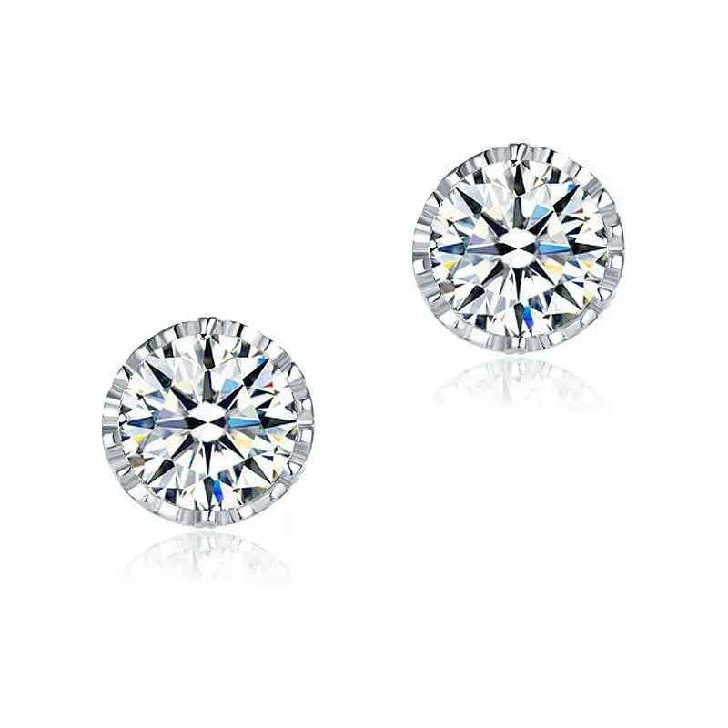 1.5 Carat Vintage Style Stud 925 Sterling Silver Earrings Jewellery