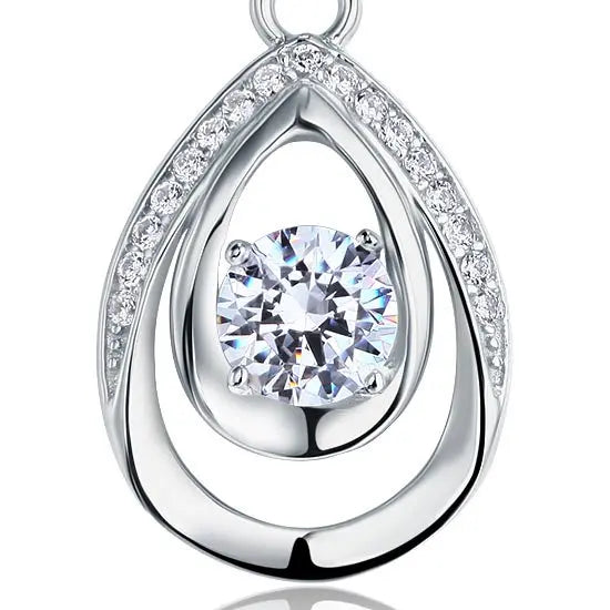 1 Carat Round Cut Bridesmaid Pendant Necklace Jewellery limanilondon