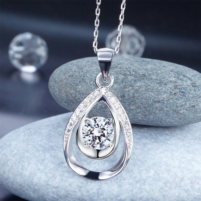 1 Carat Round Cut Bridesmaid Pendant Necklace Jewellery limanilondon