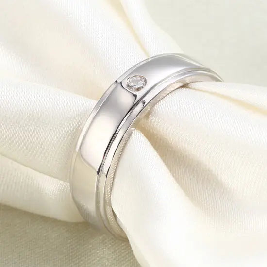 Men Wedding Band Solid Sterling 925 Silver Ring limanilondon