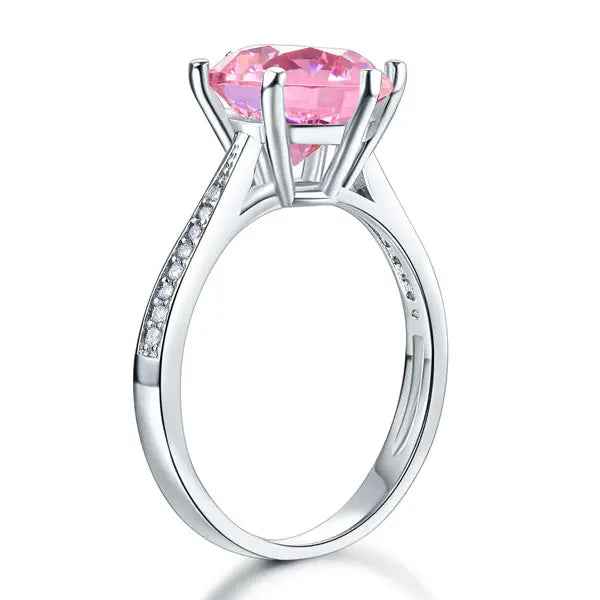 Sterling Silver Wedding Engagement Ring 3 Carat Simulated Diamond Jewellery