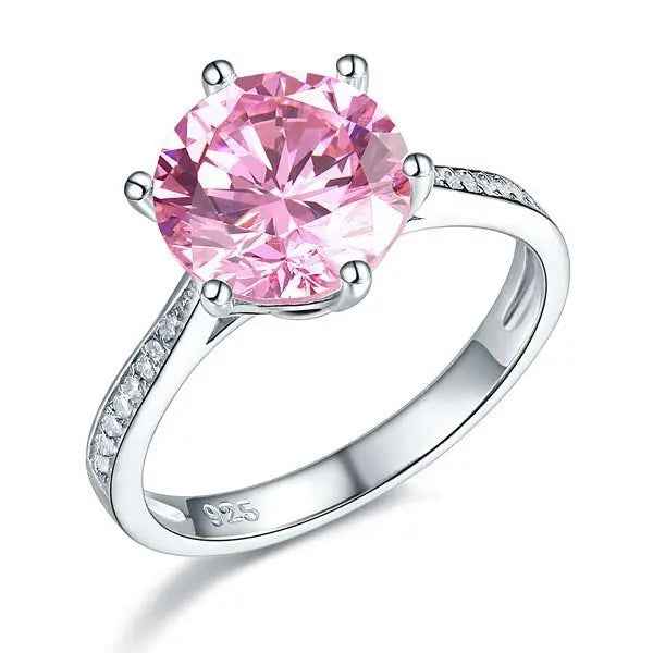 Sterling Silver Wedding Engagement Ring 3 Carat Simulated Diamond Jewellery