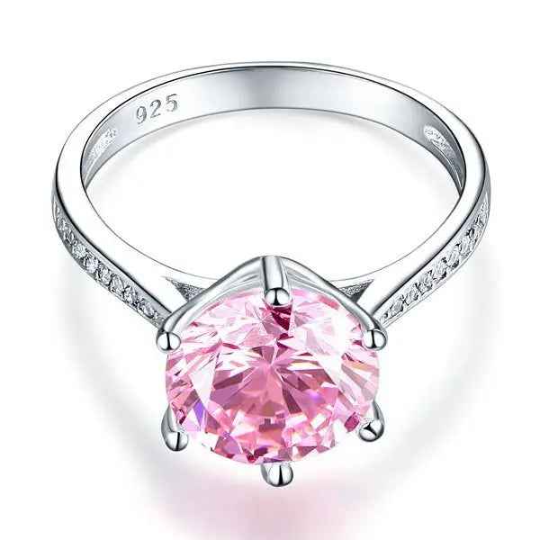 Sterling Silver Wedding Engagement Ring 3 Carat Simulated Diamond Jewellery