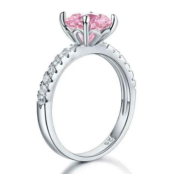 Sterling Silver Bridal Engagement Ring 2 Carat Simulated Diamond Jewellery