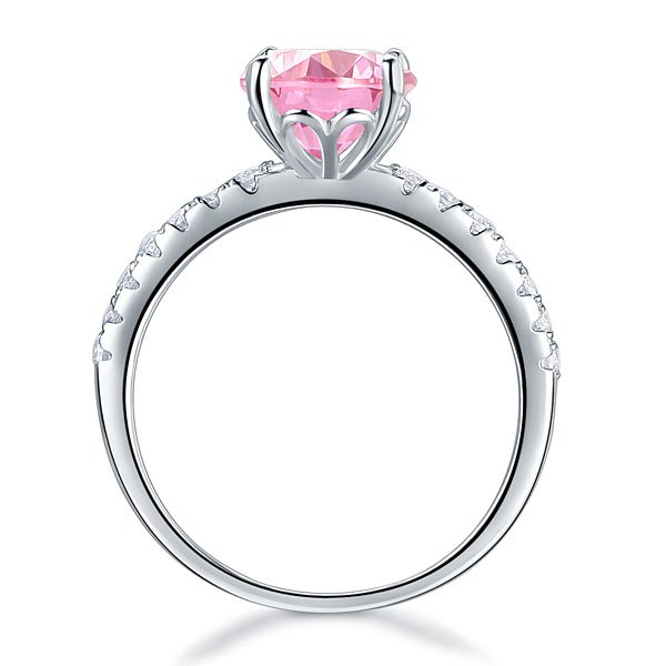 Sterling Silver Bridal Engagement Ring 2 Carat Created Diamond Jewellery