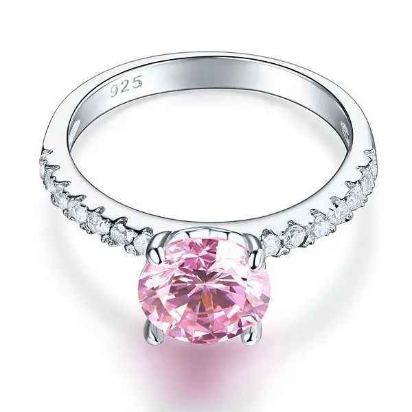 Sterling Silver Bridal Engagement Ring 2 Carat Simulated Diamond Jewellery