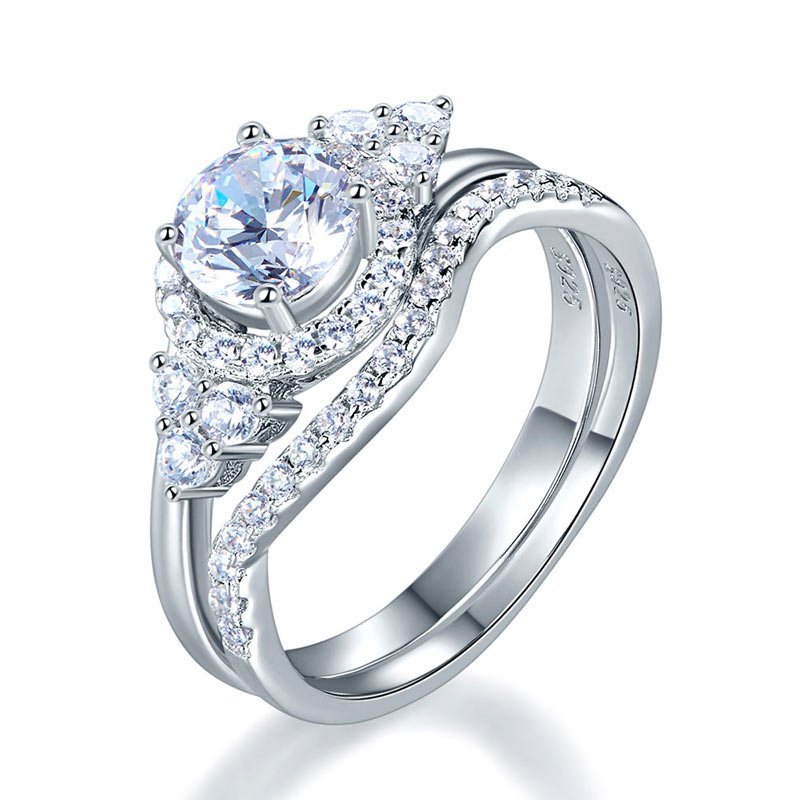 Wedding Engagement Ring Set