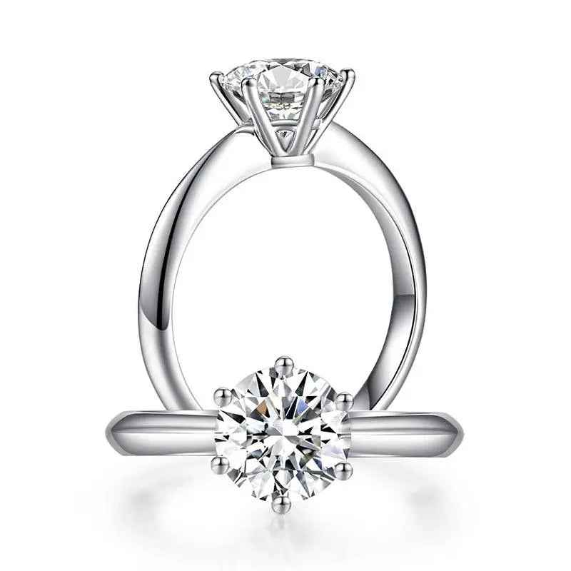 1.5 Carat Moissanite Solitaire Engagement Ring | Sterling Silver