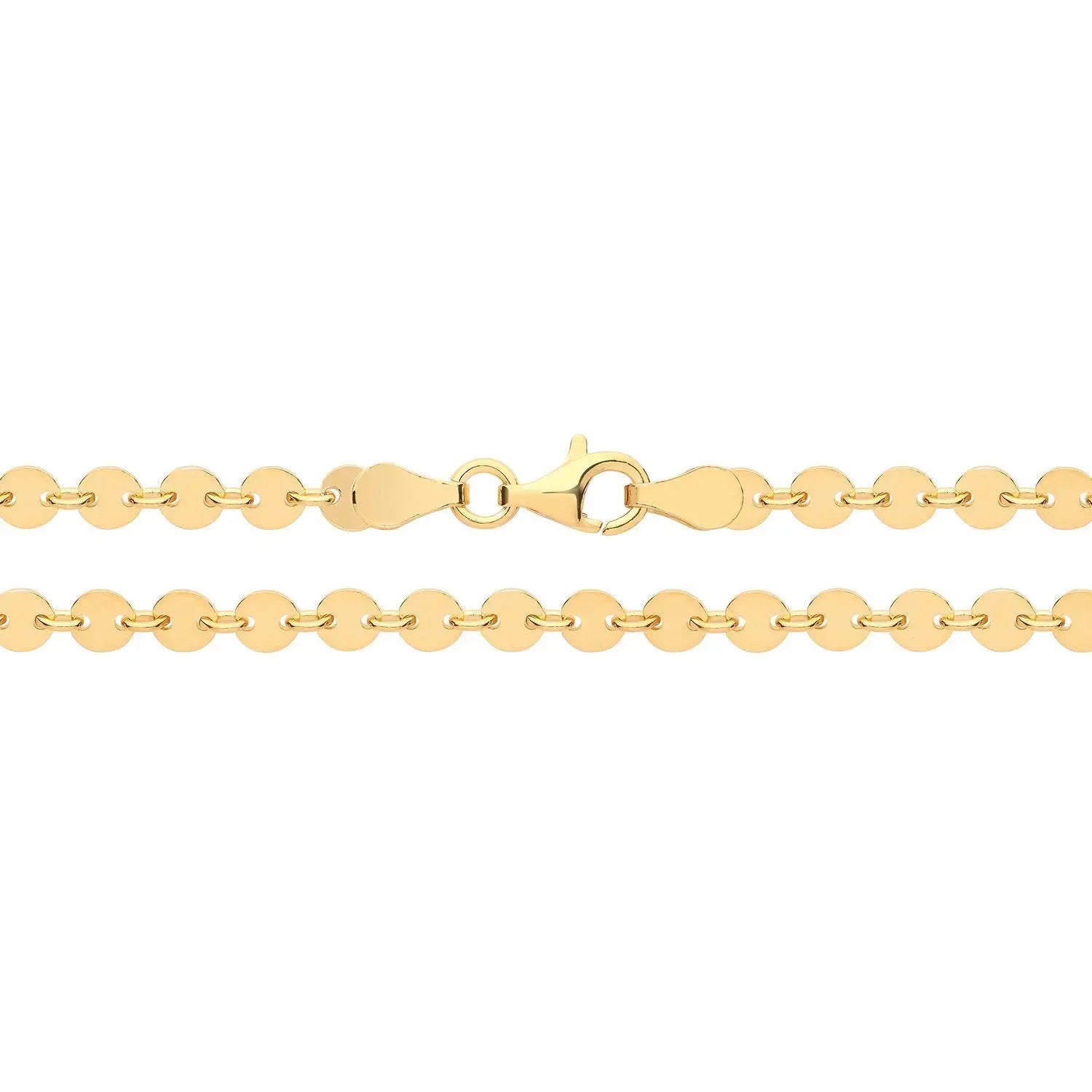 Gold Plated Disc Chain