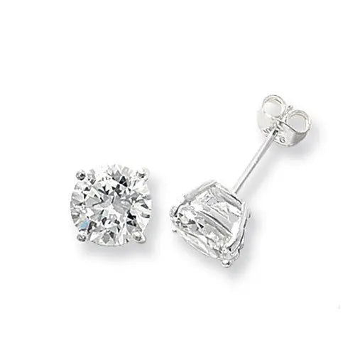 cubic zirconia stud earrings
