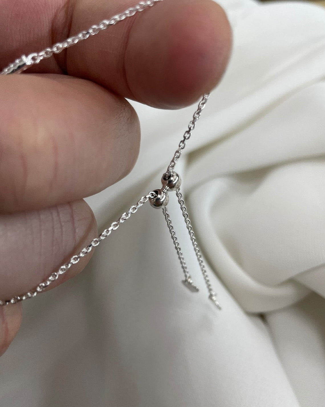 Sterling Silver Ladies Bracelet CZ Cross Pull Style Bracelet 1.95 Grams - Gift Boxed