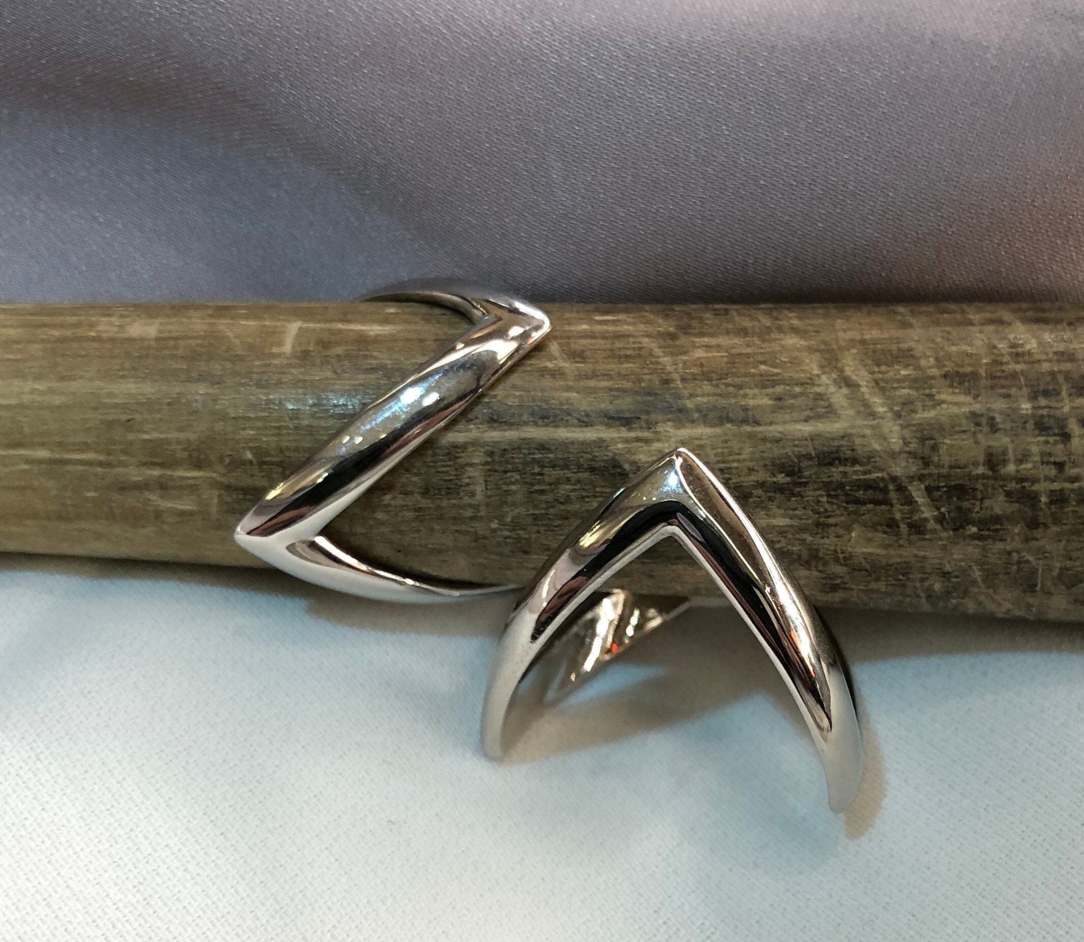 925 Sterling Silver Ladies Wishbone Ring H-Z Sizes - Gift Boxed