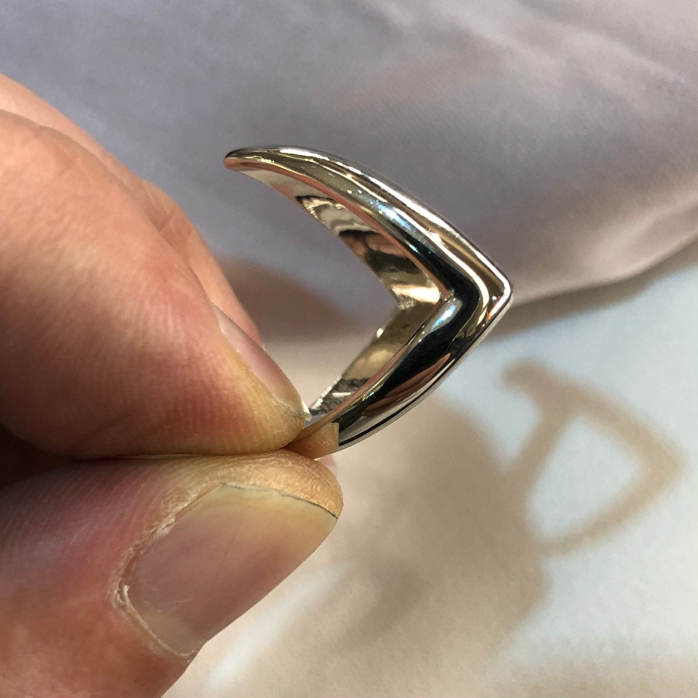925 Sterling Silver Ladies Wishbone Ring H-Z Sizes - Gift Boxed