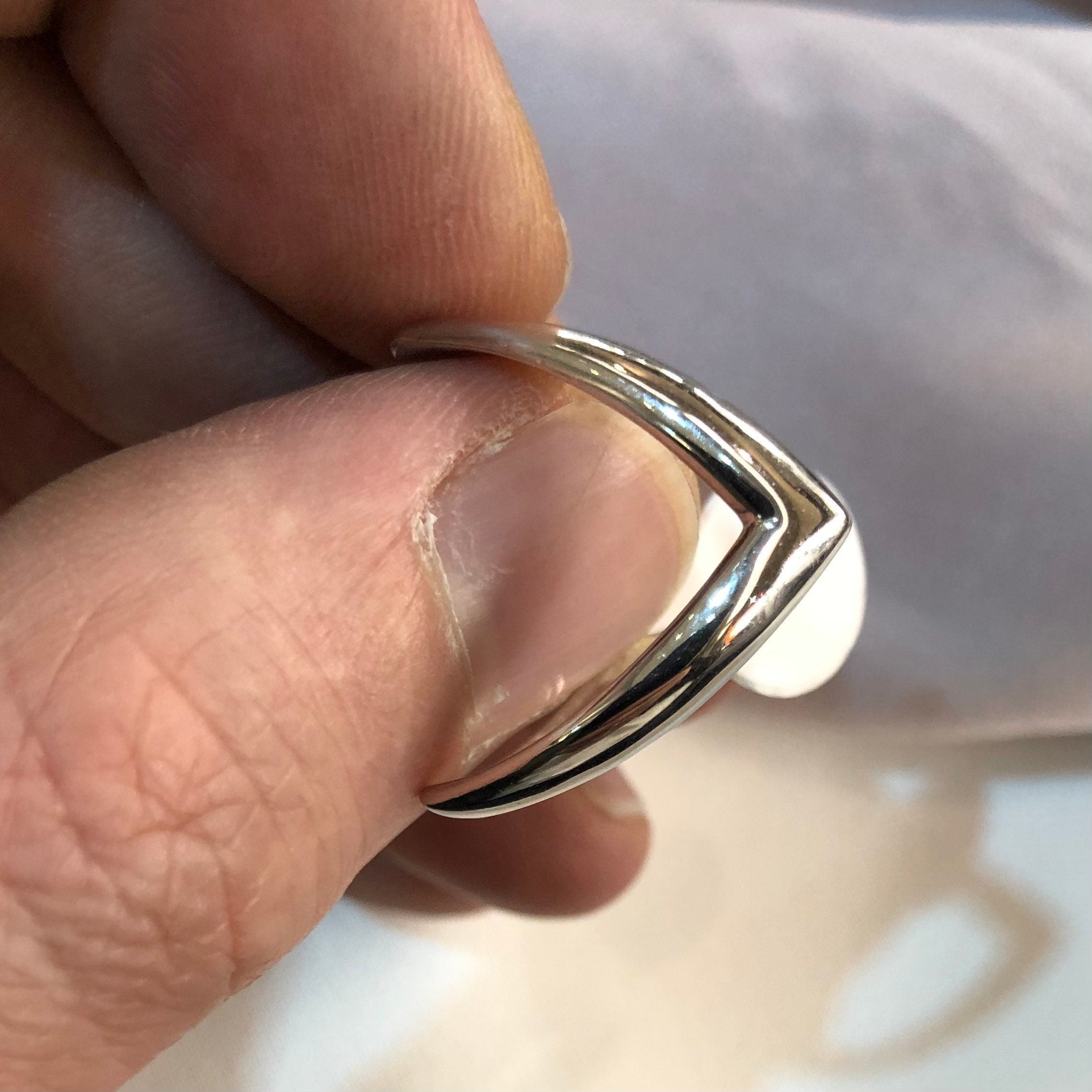 925 Sterling Silver Ladies Wishbone Ring H-Z Sizes - Gift Boxed