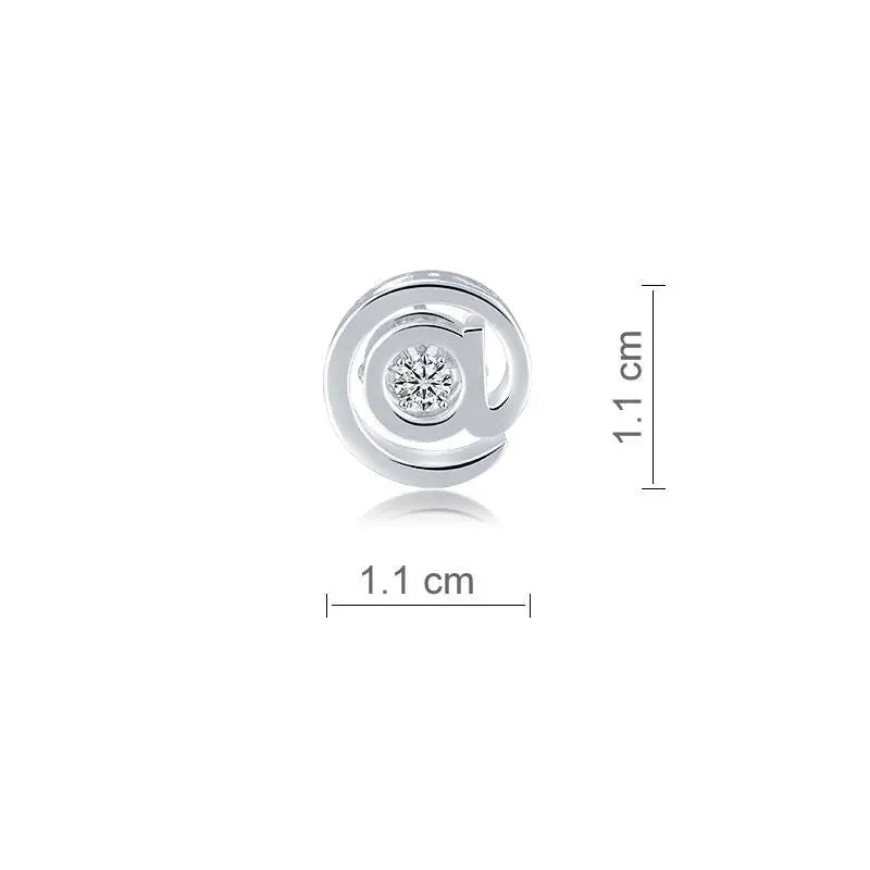 @ Stud Moissanite Diamond Dancing Stone Earring (1 Piece) Unisex 925 Sterling Silver limanilondon