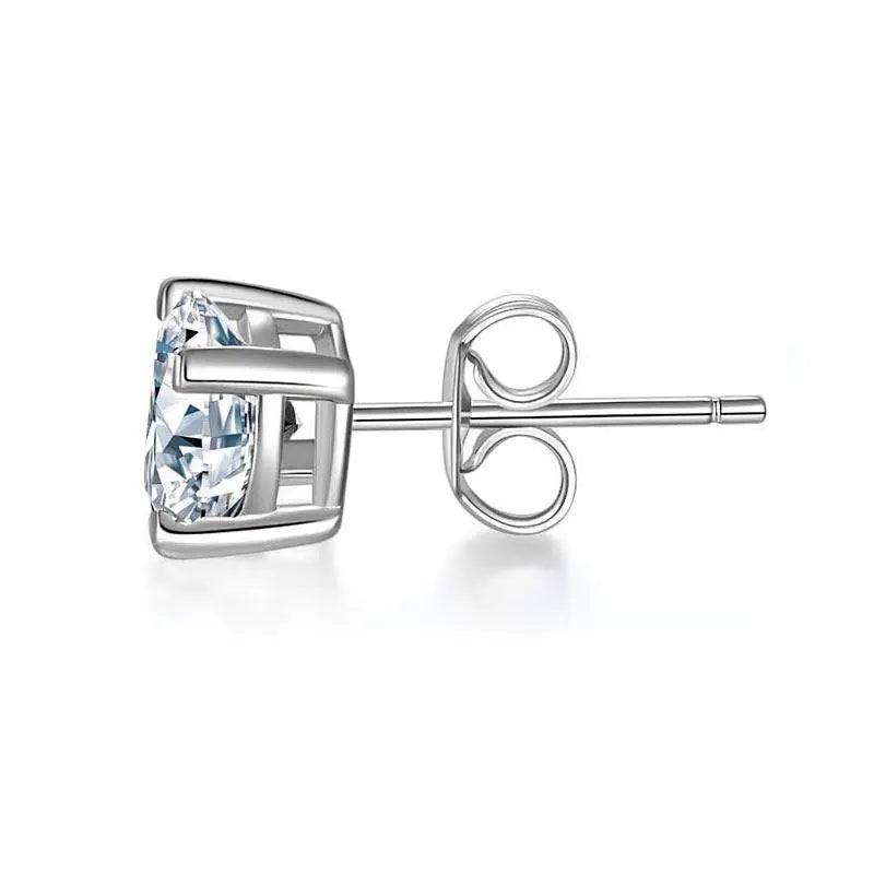 0.5 Carat Moissanite Diamond Earring (1 Piece) Unisex 925 Sterling Silver limanilondon