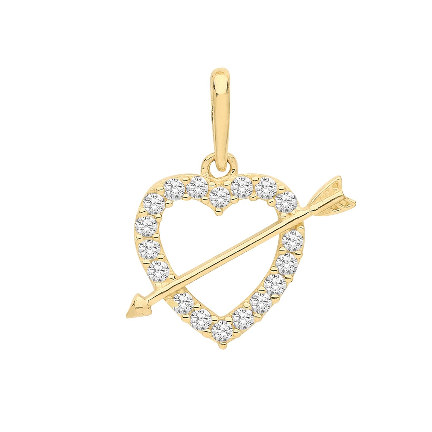 Heart & Arrow Charm