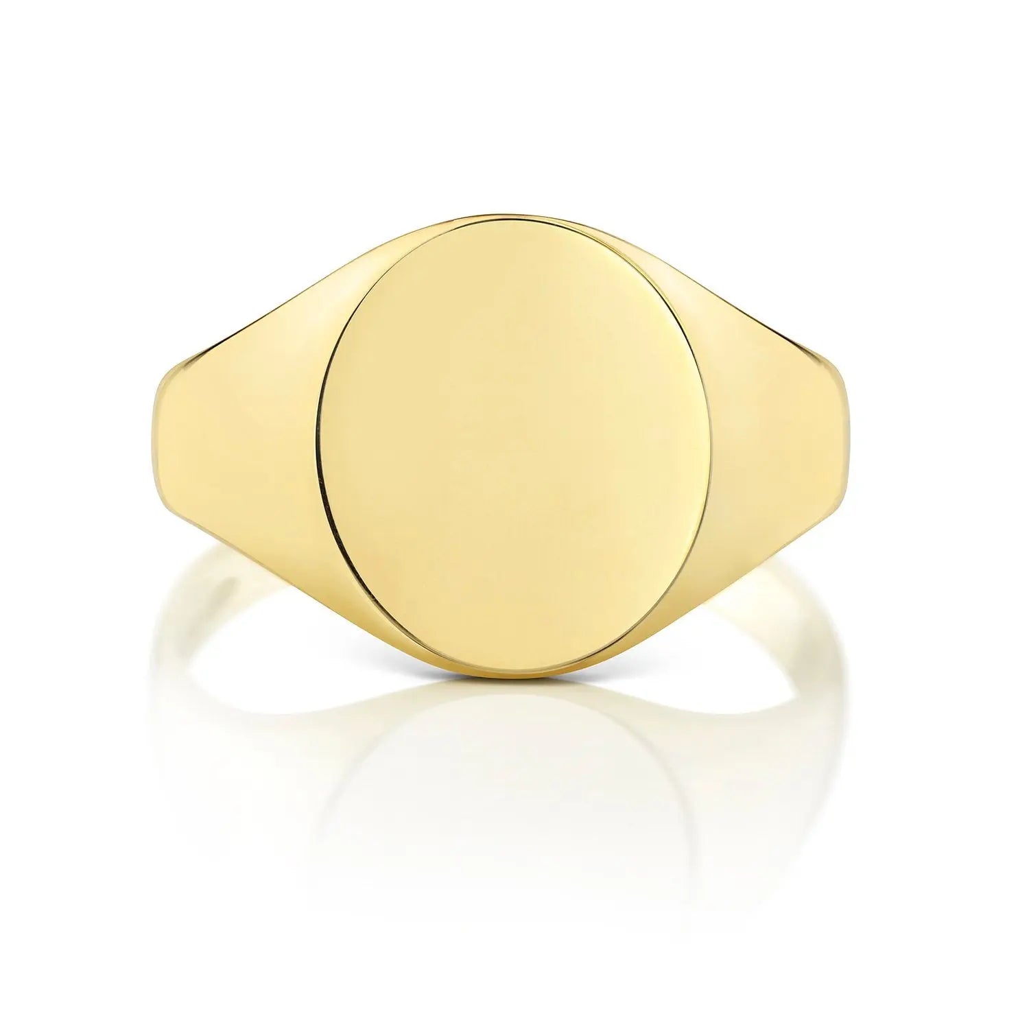 ULTRA LIGHT WEIGHT OVAL SIGNET RING