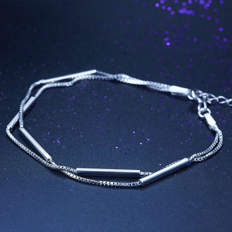 Solid Sterling Silver Bracelet Dangle Fashion Bridesmaid Wedding Gift