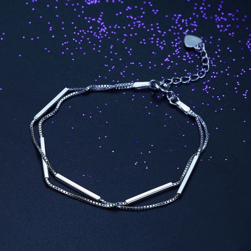 Solid Sterling Silver Bracelet Dangle Fashion Bridesmaid Wedding Gift
