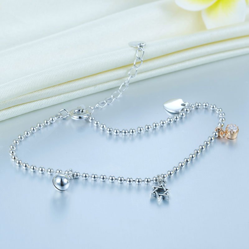 Solid Sterling Silver Bracelet Fashion Bridesmaid Wedding Gift
