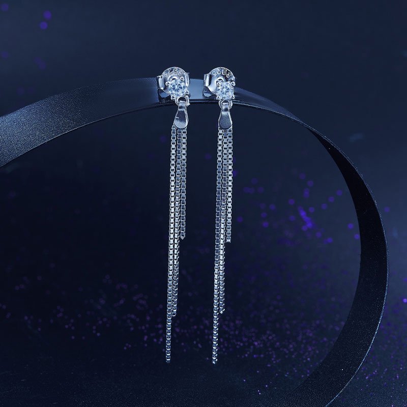 Drop Dangle Solid 925 Sterling Silver Earrings Fashion Wedding Bridesmaid Birthday Gift