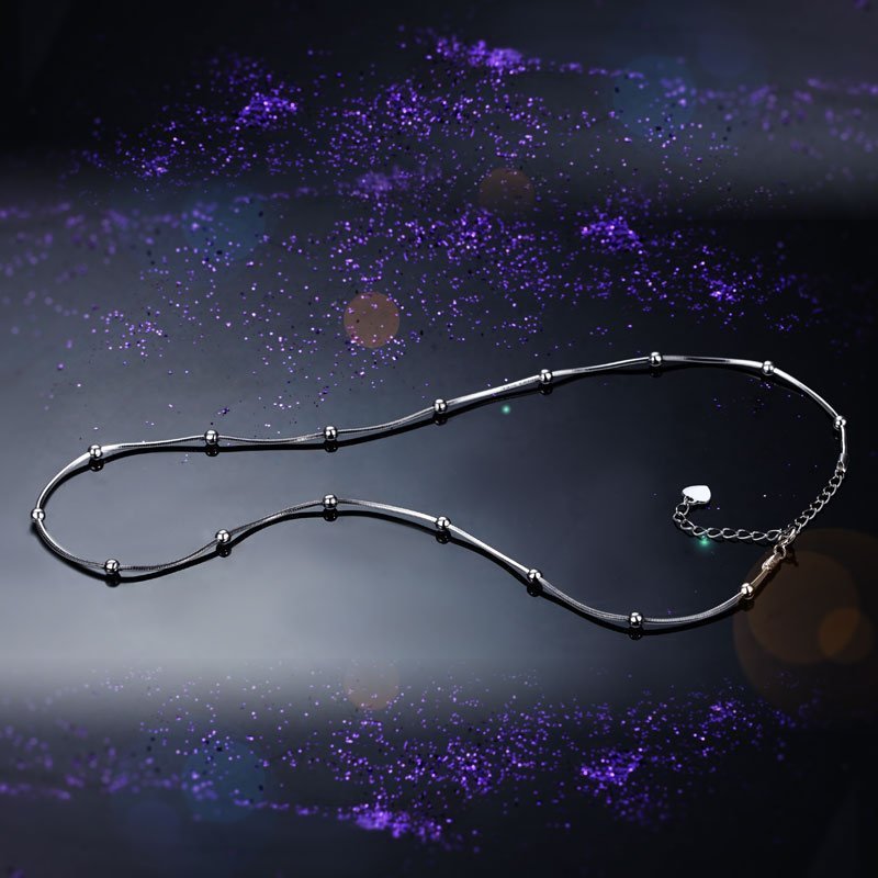 Solid 925 Sterling Silver Chain Necklace Stylish Jewellery
