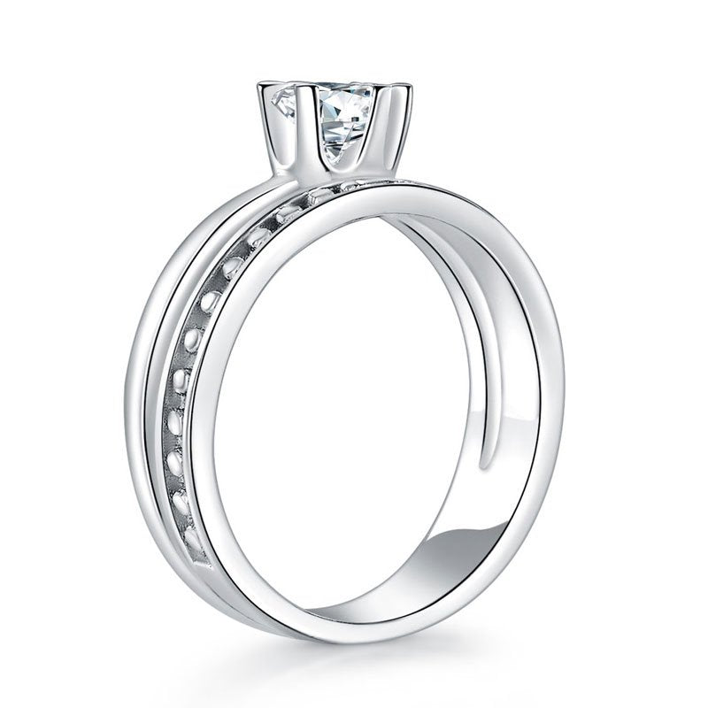 Solid 925 Sterling Silver Ring Fashion Party Jewellery