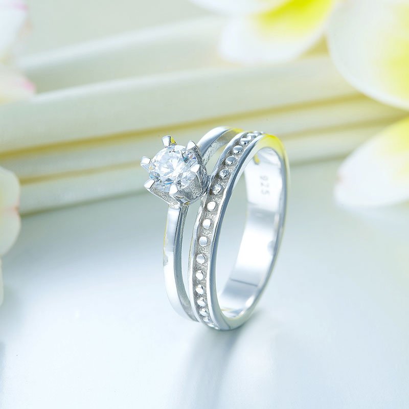 Solid 925 Sterling Silver Ring Fashion Party Jewellery