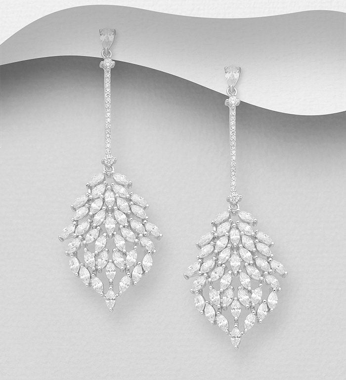 Leaf Push Back Earrings