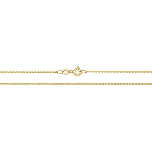 Genuine 18ct Yellow Gold Close Curb Chain