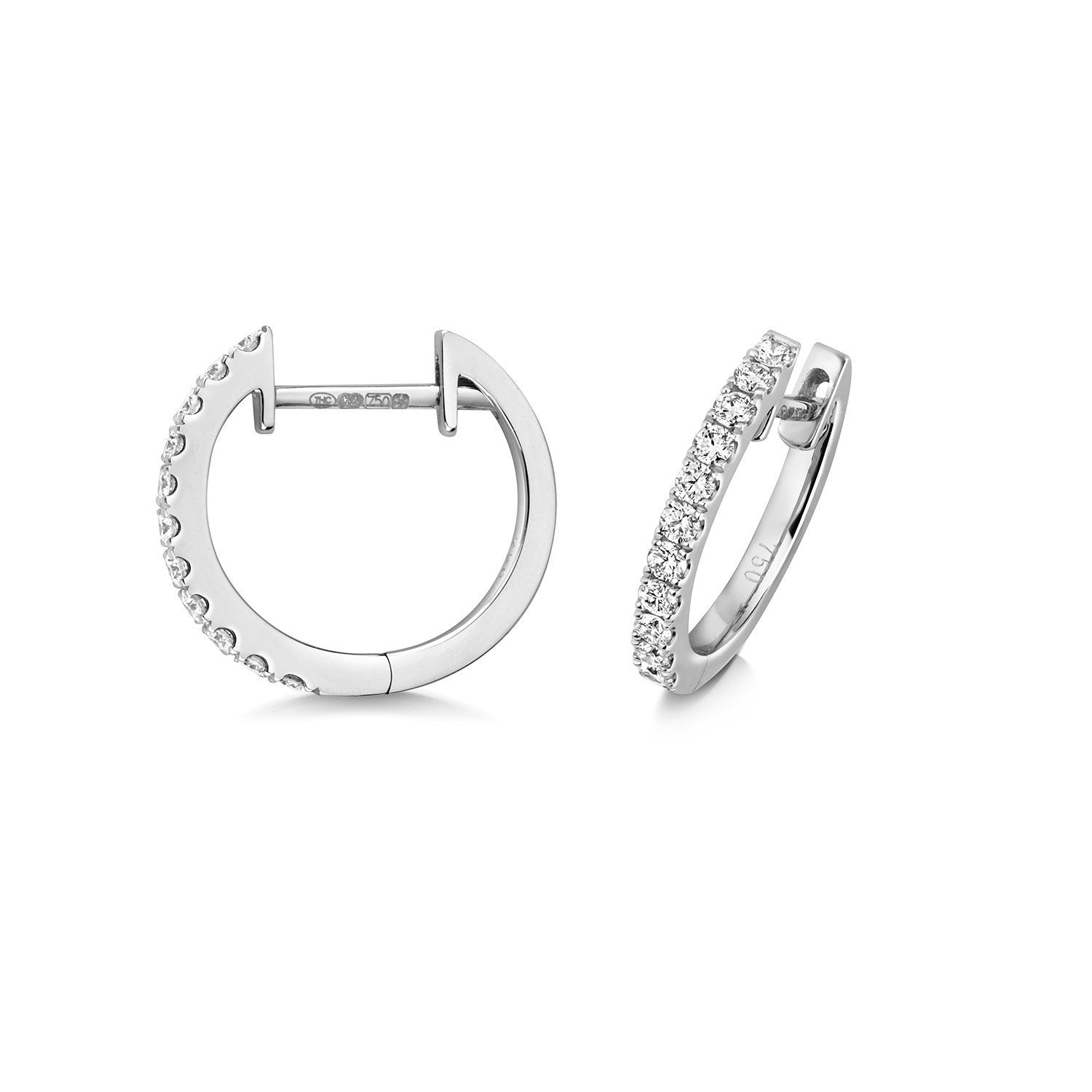 Diamond Hoop Earrings