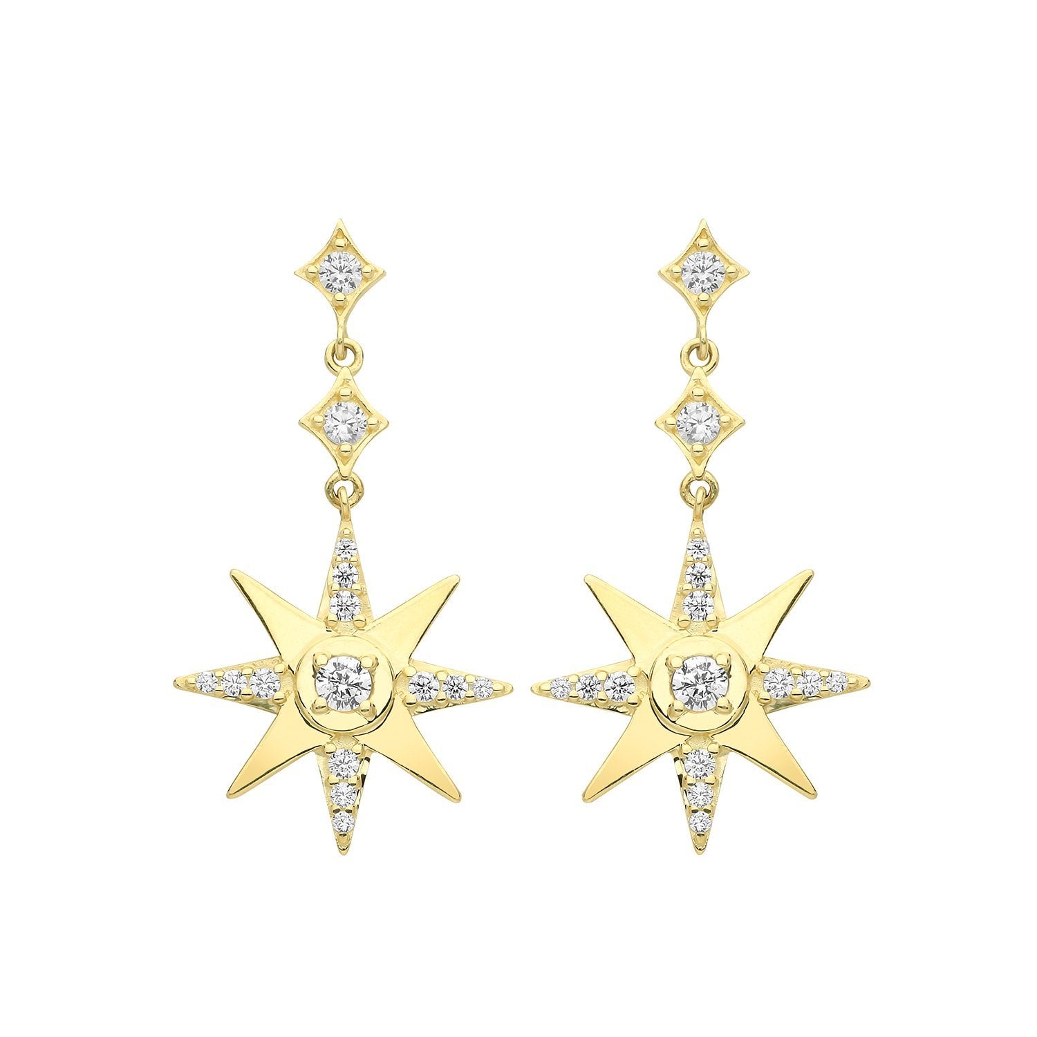 Star Drop Earrings