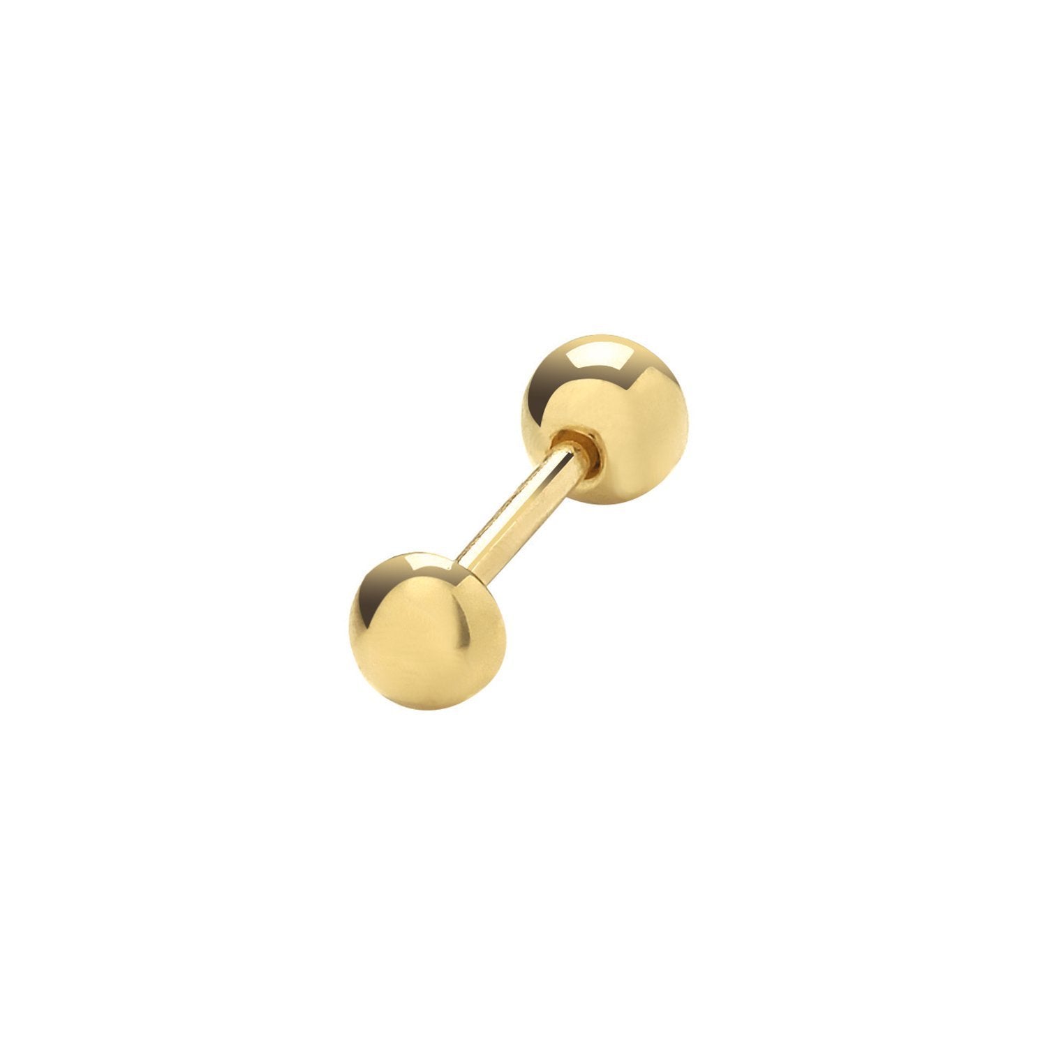Genuine 9CT Yellow Gold Dome Cartilage 6mm Post Stud