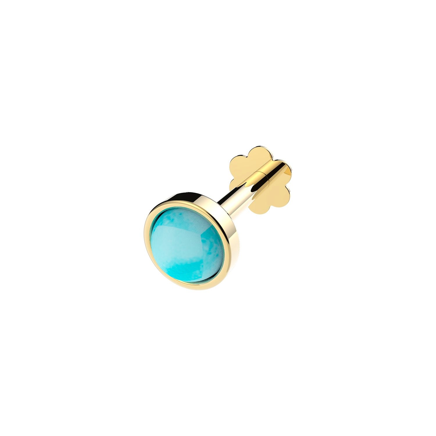 TURQUOISE STONE CARTILAGE LABRET