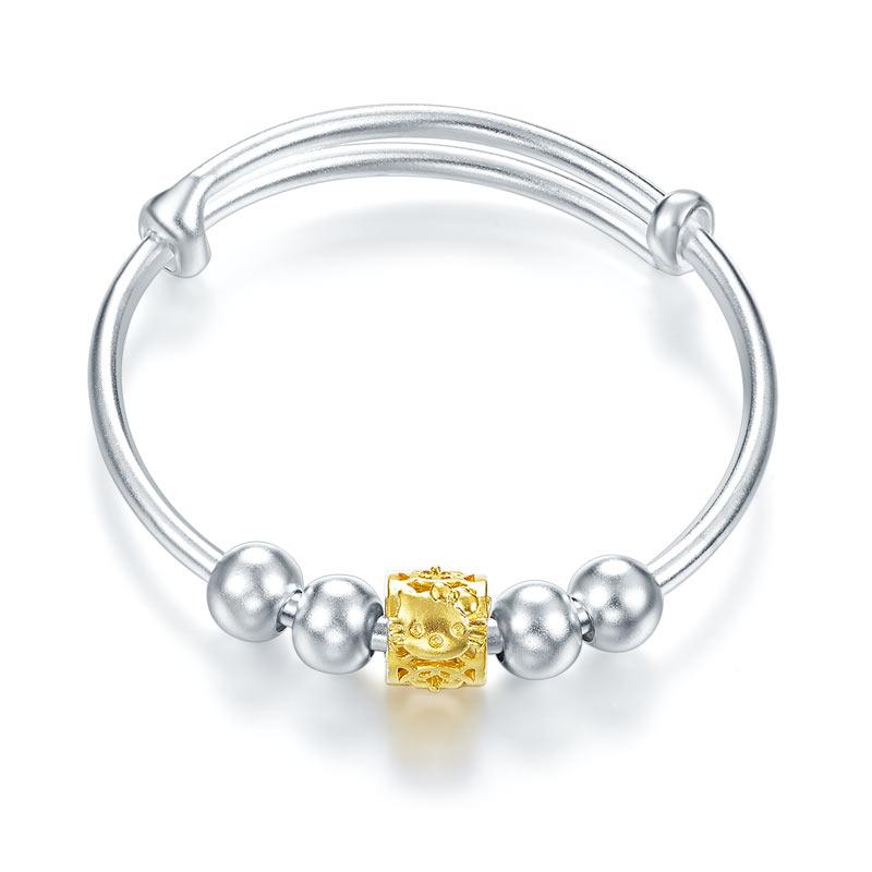 Newborn Baby 999 Pure Silver Matte Baby Bangle
