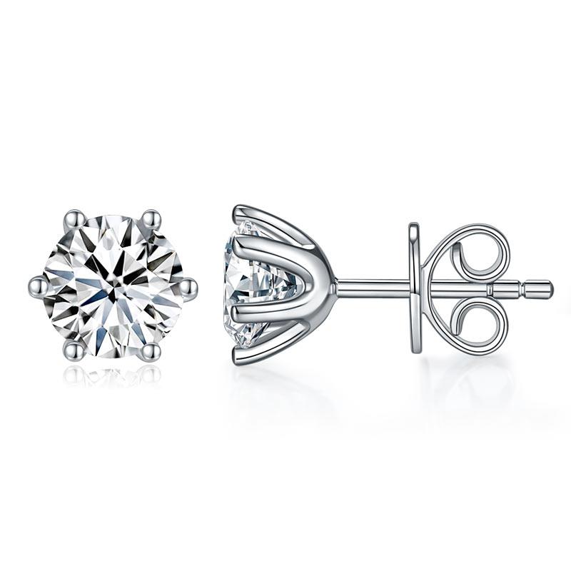 Moissanite Diamond Stud Earring
