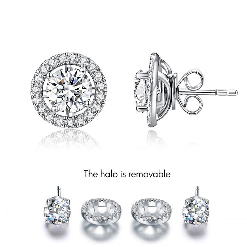 Moissanite Diamond Stud Earring