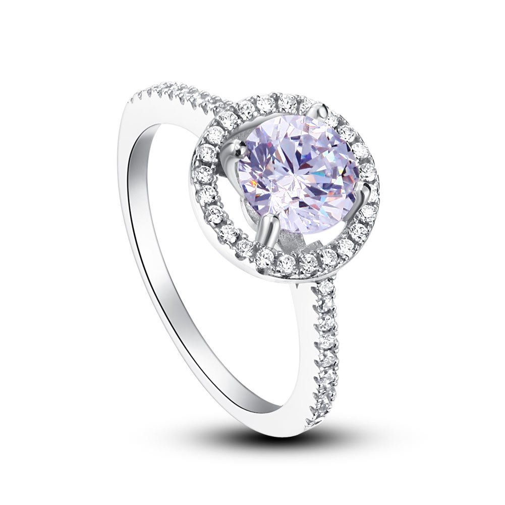 1.25 Carat Round Cut Created Diamond 925 Sterling Silver Wedding Engagement Ring